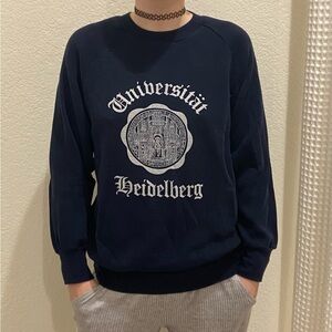 Vintage 80s Heidelberg University Adult Small Crewneck Sweatshirt
